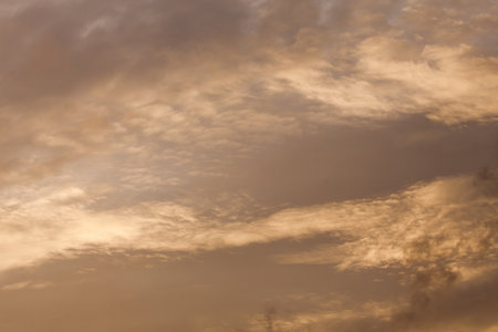 Background Texture of Clouds and Blue sky sunset light.の写真素材