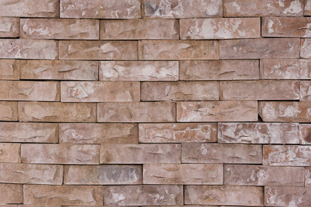 Background of Stone brick wall texture.の写真素材