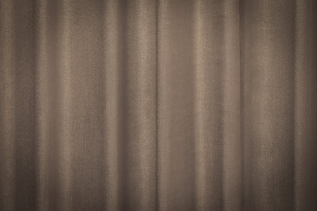 Shallow of Depth on Wave Luxury Curtain Cloth Fabric Vignette Wall Background Texture.の写真素材