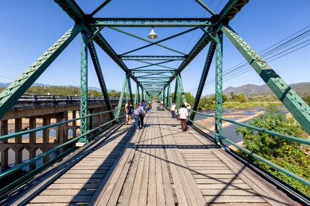 PAI, MAE HONG SON, THAILAND - DECEMBER 13, 2015: World War II Memorial Bridge in Pai was built...