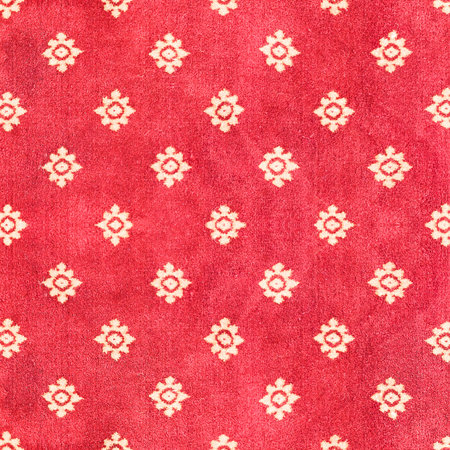Red Thai carpet with pattern background and texture.の写真素材