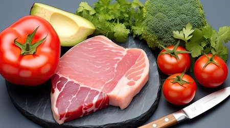 Best food and fruits nutrition for healthy. Nutritionists are professional and meticulous in making healthy diet plansの素材