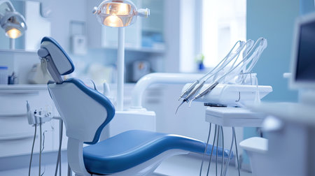 Medicine, stomatology , dental clinic office, medical equipment and instruments for dentistry.の素材