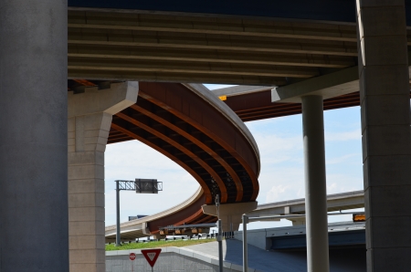 Street view from underneath the 121 tollway in Frisco Texas