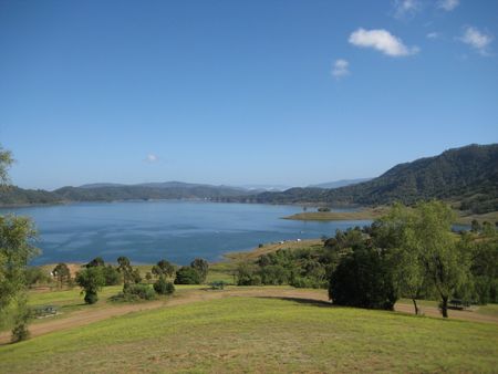 A lake in country Australiaの写真素材