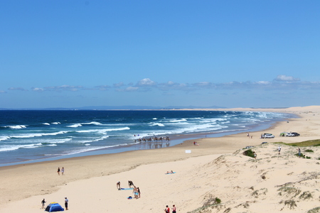 Beach Birubi, Port Stephens, Australiaのeditorial素材