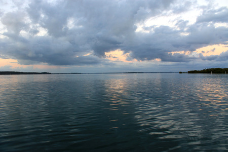 Sunrise at seaの写真素材