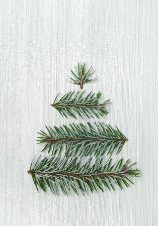 christmas holiday card on white winter backgroundの写真素材