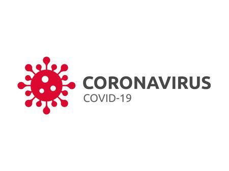Coronavirus virus covid-19 symbol vector infection disease flu influenza pandemicのイラスト素材