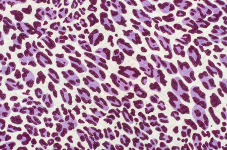 Purple leopard fur pattern. Spotted animal print as background.の写真素材