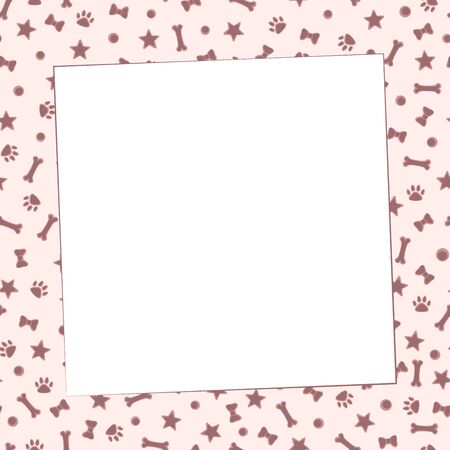 Puppy toys awesome cute vector seamless patternのイラスト素材