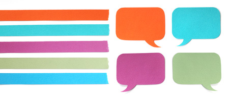 Paper page options and dialog boxes isolated on whites isolated on whiteの写真素材