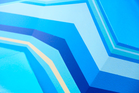 Photo of blue stripes abstract background with copy spaceの写真素材