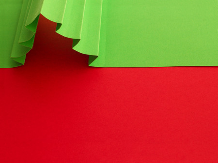 Creative design of christmas background with paper fir treeの写真素材