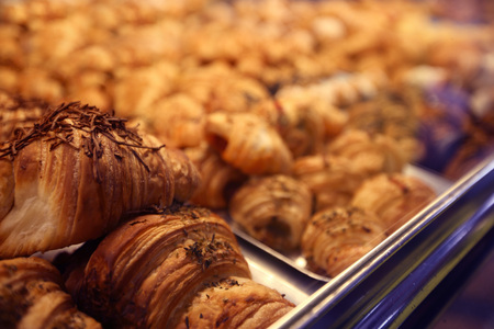 Pastry  at farmers market close up