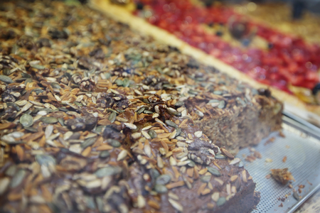Pastry  at farmers market close upの写真素材