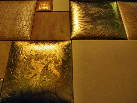 gold pattern on the skinの写真素材