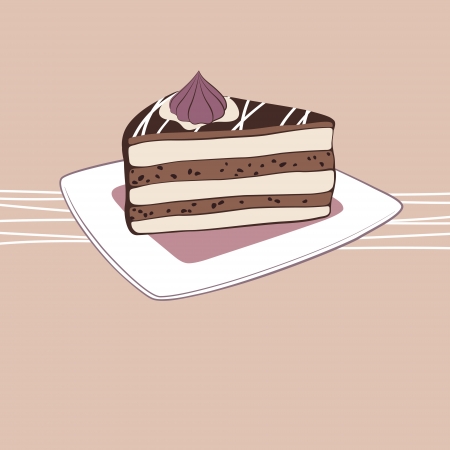 Chocolate cakeのイラスト素材