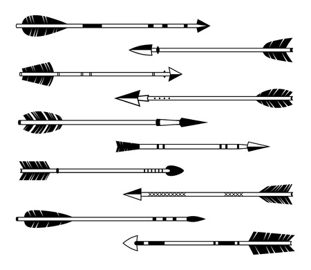 Indian ethnic arrows setのイラスト素材