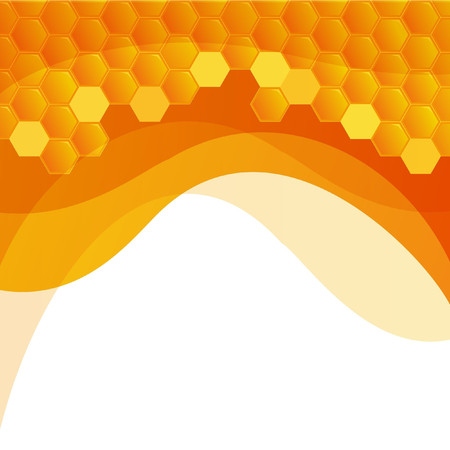 Abstract hexagonal Background with Honeycombsのイラスト素材