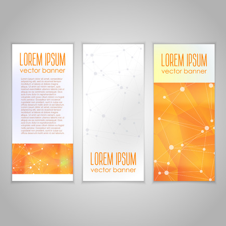 Banner template with network connections conceptのイラスト素材