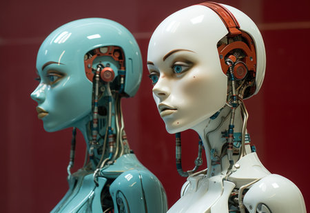 Artificial intelligence in a museumの素材