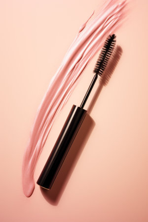 Mascara on Pink Backgroundの素材