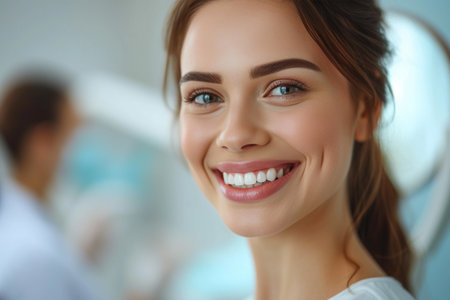 Woman With a Smile on Her Faceの素材
