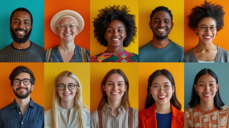 Group of People Standing Togetherの素材