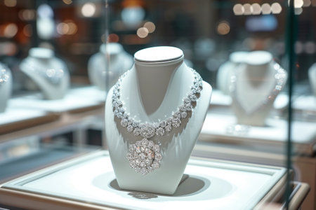 Display Case With Necklace on Itの素材