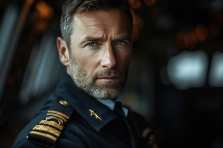 Man in Military Uniform Facing the Cameraの素材