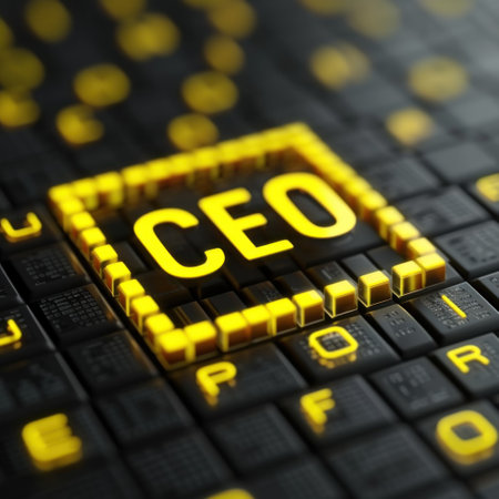 Close Up of Keyboard With Yellow Lettersの素材