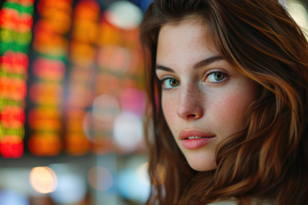 Close Up of a Person With Long Hairの素材