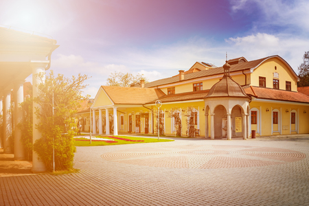 Napoleon Health Spa on spa island, Piestany,の写真素材