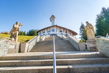 Church of Virgin Mary in Zivcakova - pilgrimage site (SLOVAKIA)の写真素材