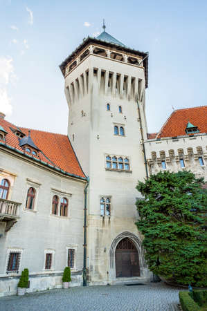 Tower of Smolenice castle, built in the 15th century, in Little Carpathians (SLOVAKIA)のeditorial素材