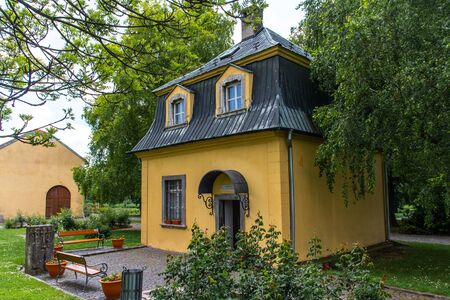 Dolna Krupa, Slovakia - January 06, 2014: Beethoven's Pavilion. Ludwig van Beethoven. Beethoven lives here in the early 19th century.のeditorial素材