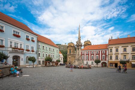 Mikulov. Old city in Czech republic. South Moravia.のeditorial素材