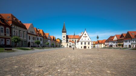 Historical center of Bardejov,, one of the oldest Slovak towns. UNESCO World heritage site.のeditorial素材