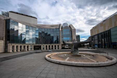 Slovak National Theater building, Bratislava, Slovakia. The Slovak National Theater is the second oldest Slovak professional theater. It has 3 ensembles - drama, opera and ballet.のeditorial素材
