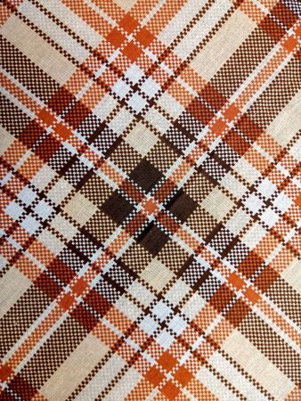texture of vintage checkered tablecloth background patternの写真素材