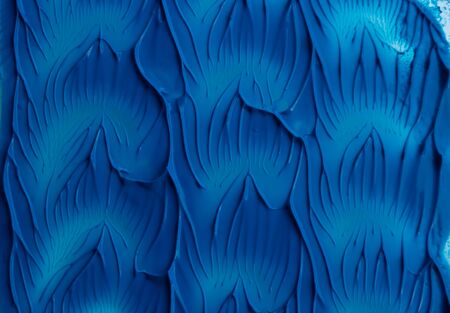 blue stroke of the paint brush isolated.abstract texture