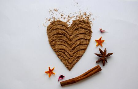 flaxen brown bars with spices on a plate, top view, a healthy snack gourmetの写真素材