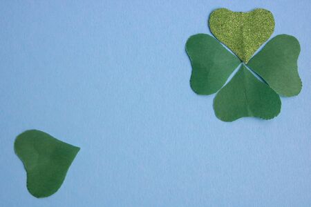 Saint Patrick's Day shiny green clover ornament.
