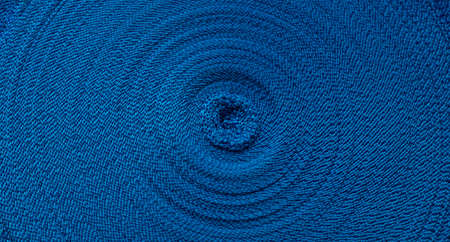 Blue abstract circular pattern of blue sling.