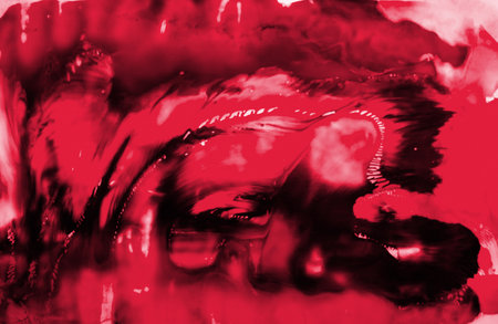 Ink, paints, abstraction. Viva Magenta. Colorful background of abstract painting.Alcohol ink modern...