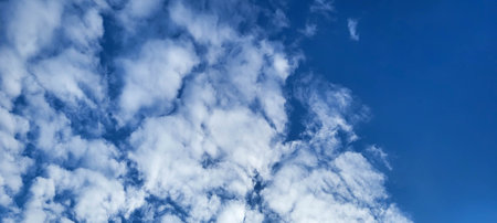 Beautiful blue sky and clouds natural background