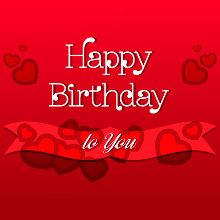 Colorful Happy Birthday Greeting Card Design Illustrationのイラスト素材