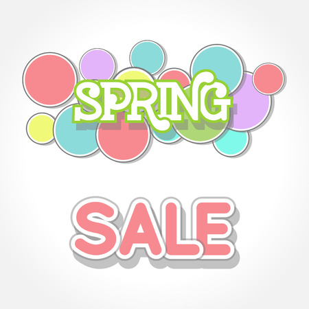 Spring Sale Design. Colorful Vector Illustration eps10のイラスト素材