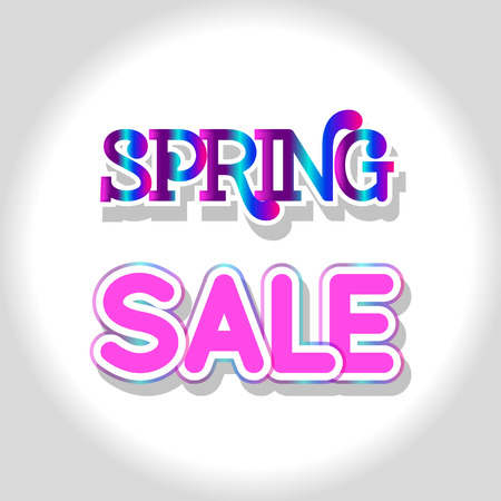 Spring Sale Design. Colorful Vector Illustration eps10のイラスト素材